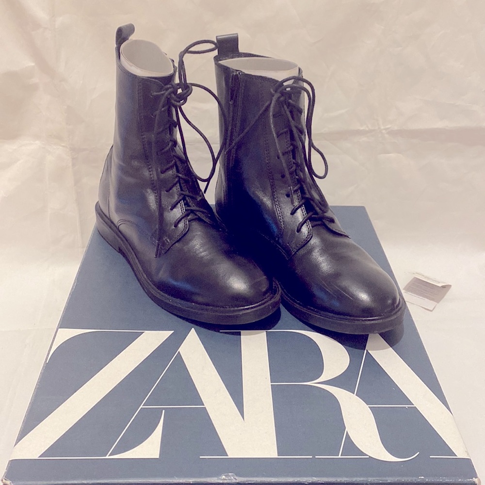 Women’s soft leather Zara ankle boots size 7